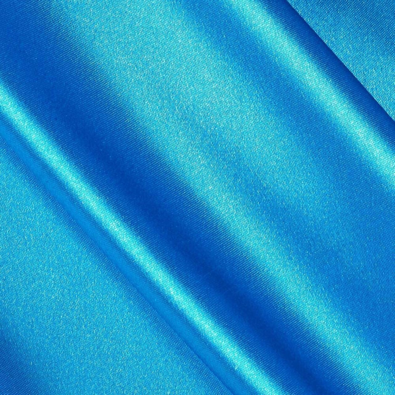 1 Yard Turquoise Stretch Charmeuse Satin Fabric, 60" Wide, Elegant Shine for Gowns, Decor & More